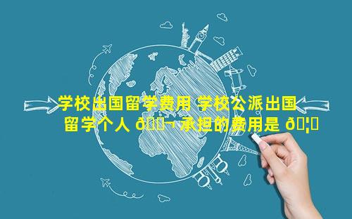 学校出国留学费用 学校公派出国留学个人 🐬 承担的费用是 🦉 多少